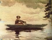 Winslow Homer Boating people France oil painting artist